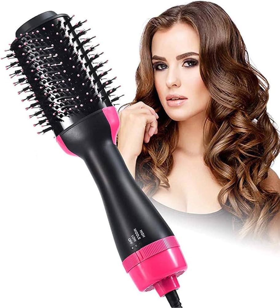 One Step 3 In 1 Hot Air Brush Dryer and Straightener