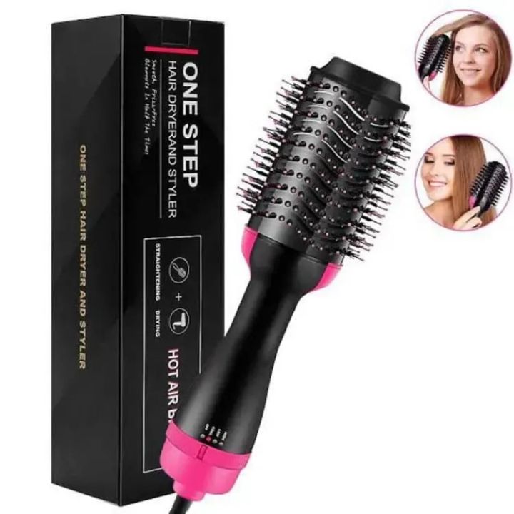 One Step 3 In 1 Hot Air Brush Dryer and Straightener