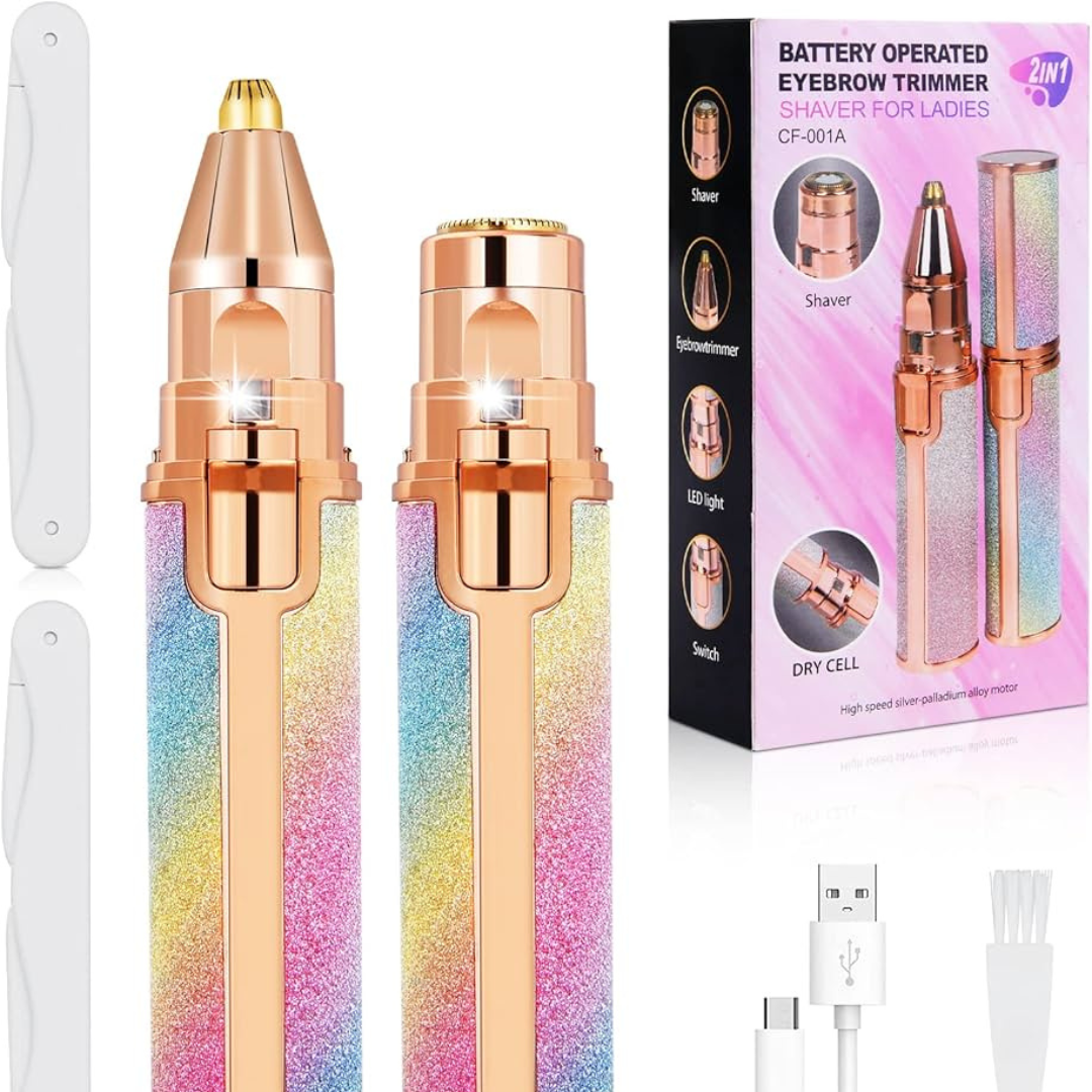 Flawless 2 in 1 Facial Hair Remover and Eyebrow Trimmer Machine ( Original )