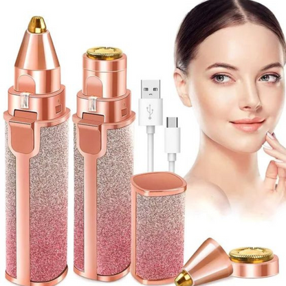 Flawless 2 in 1 Facial Hair Remover and Eyebrow Trimmer Machine ( Original )