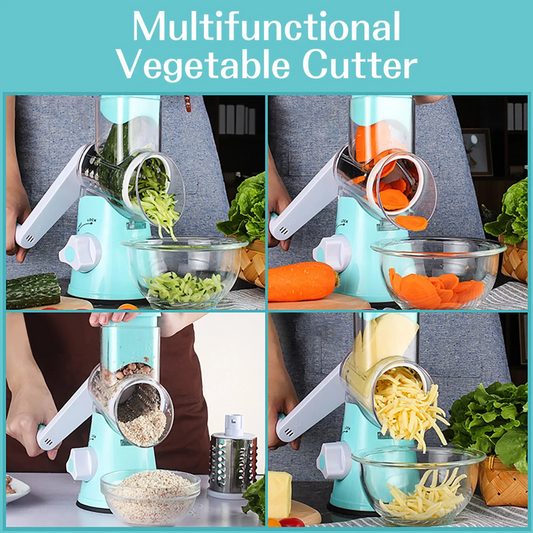 Drum Cutter Manual Vegetable Cutter Slicer & Grater | Multi-functional Kitchen Gadget