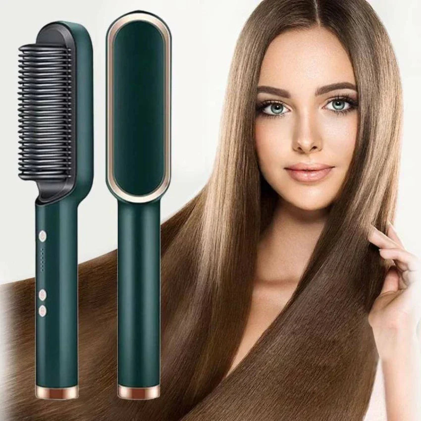 Hair Straightening Brush & Curler (Original)